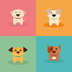 Cute Cartoon Dogs