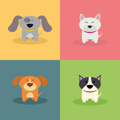 Cute Cartoon Dogs
