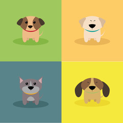 Cute Cartoon Dogs