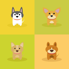 Cute Cartoon Dogs