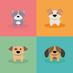 Cute Cartoon Dogs