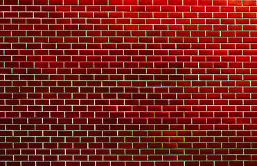 Fototapeta na wymiar red brick wall texture, background