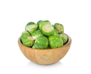 Brussel Sprouts isolated on white background