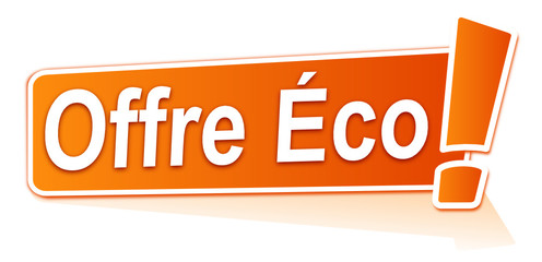 offre &eacute;co sur &eacute;tiquette orange