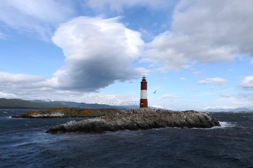 Lighthouse in the Beagle channel.