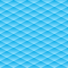 Vector seamless pattern. The geometric volume with a gradient pattern. Blue geometric neutral background