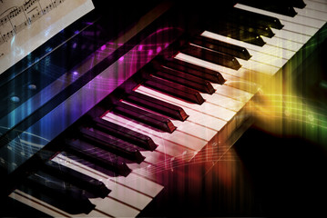 Blurred Hands in Motion on a Keyboard