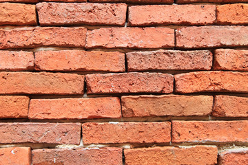 brick wall at walk street in the park