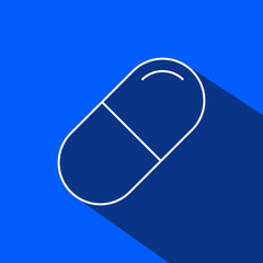 drug capsule vector illustration eps 10