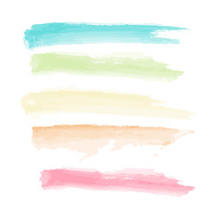 colour paint brush on white background isolate vector illustration eps 10