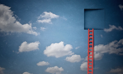 Door in blue sky © Sergey Nivens