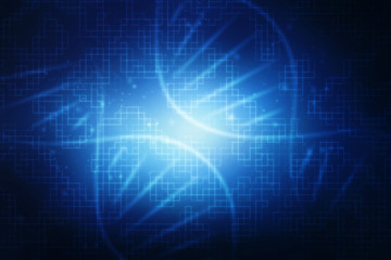 Digital illustration DNA structure