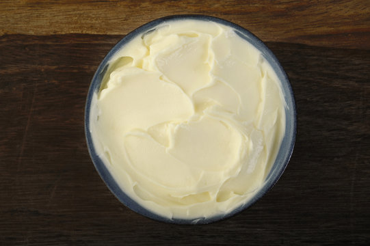 sour cream cheese in bowl