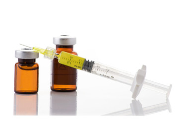 Glass Medicine Vials and botox, hualuronic, collagen or flu Syringe 