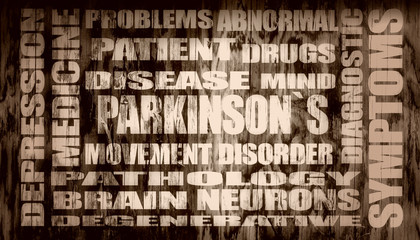 parkinsons syndrome relative glowing words list