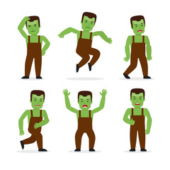 Frankenstein monster vector