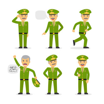 Military General Character Vector