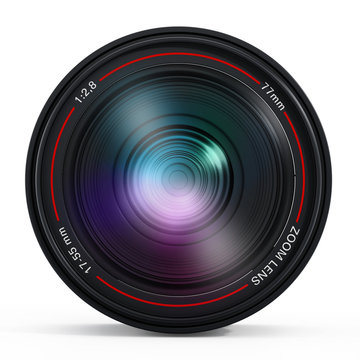 Camera lens with reflection
