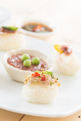 spicy tuna sushi