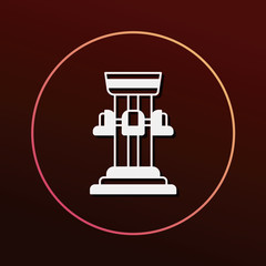 amusement park drop tower icon