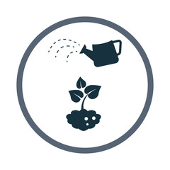 Watering plant icon