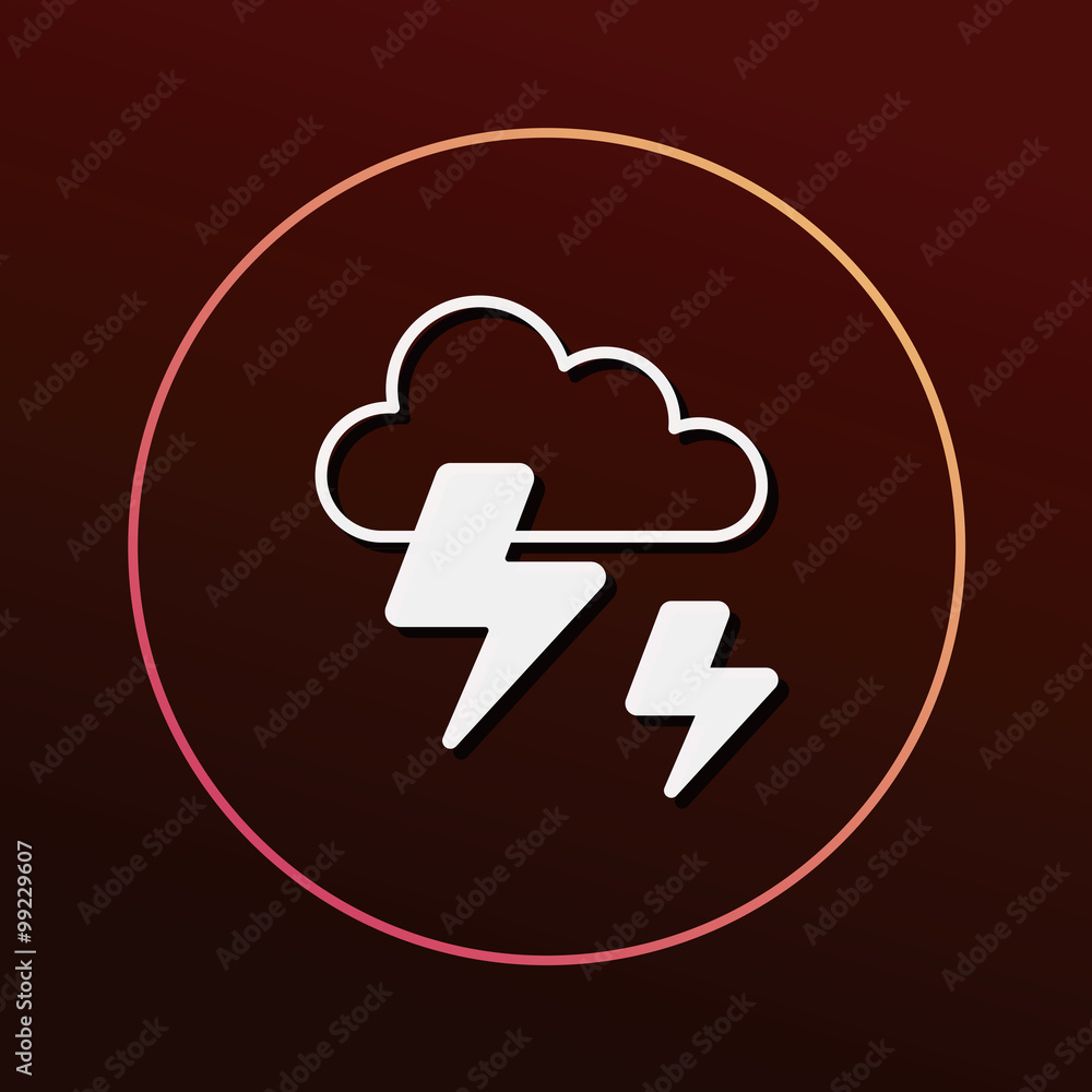 Sticker weather icon