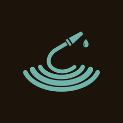 Hose for watering icon