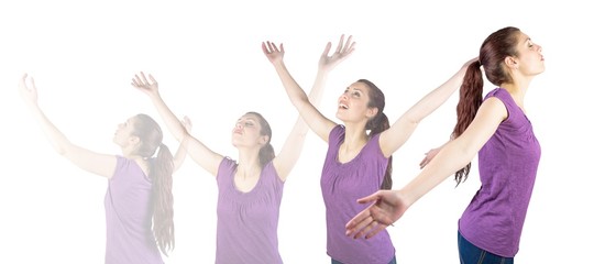 Naklejka premium Woman meditating