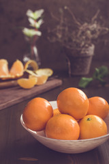Bowl of tangerines
