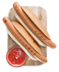 Hot Dog isolated on white
