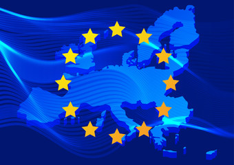 Europe Union map background