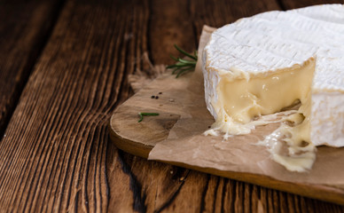 Portion of creamy Camembert