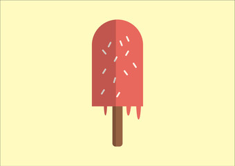 Melting Ice Cream Icon Logo