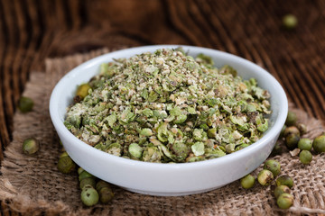 Heap of green Peppercorns