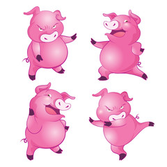cute pig character