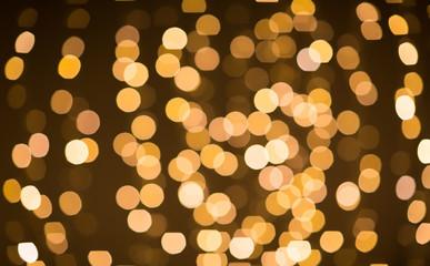 blurred golden lights bokeh