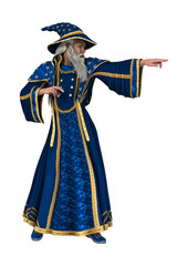 Obraz premium Fantasy Wizard on White