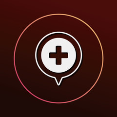 Fototapeta premium location icon