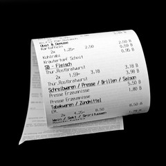 Naklejka premium Kassenzettel