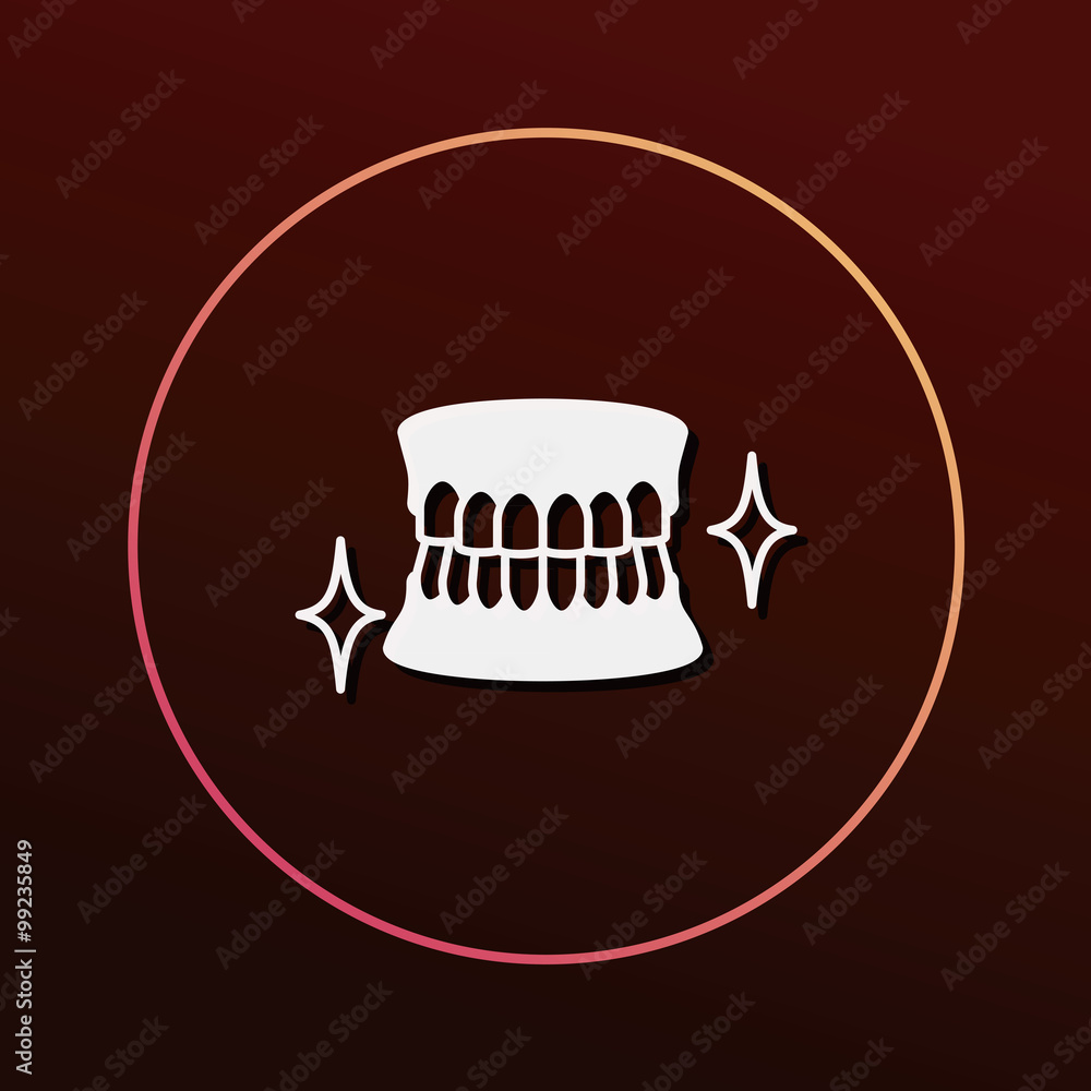 Poster tooth icon