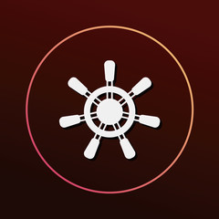 Obraz premium Rudder icon