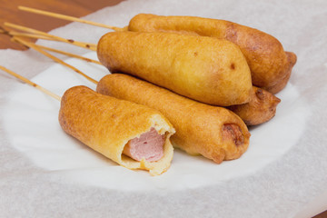Corn dog to do at home