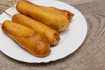 Corn dog to do at home