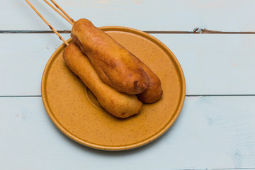 Corn dog to do at home