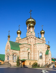 Kiev, Ukraine. Goloseevo monastery churche