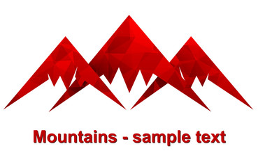 Mountains vector icon