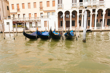 Fototapeta na wymiar View on boats in Italy