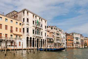 Obraz na płótnie Canvas View on boats in Italy