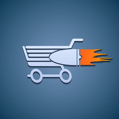 Icon shopping cart.