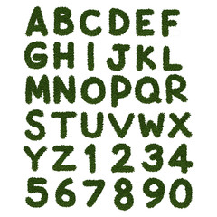 green grass alphabet 